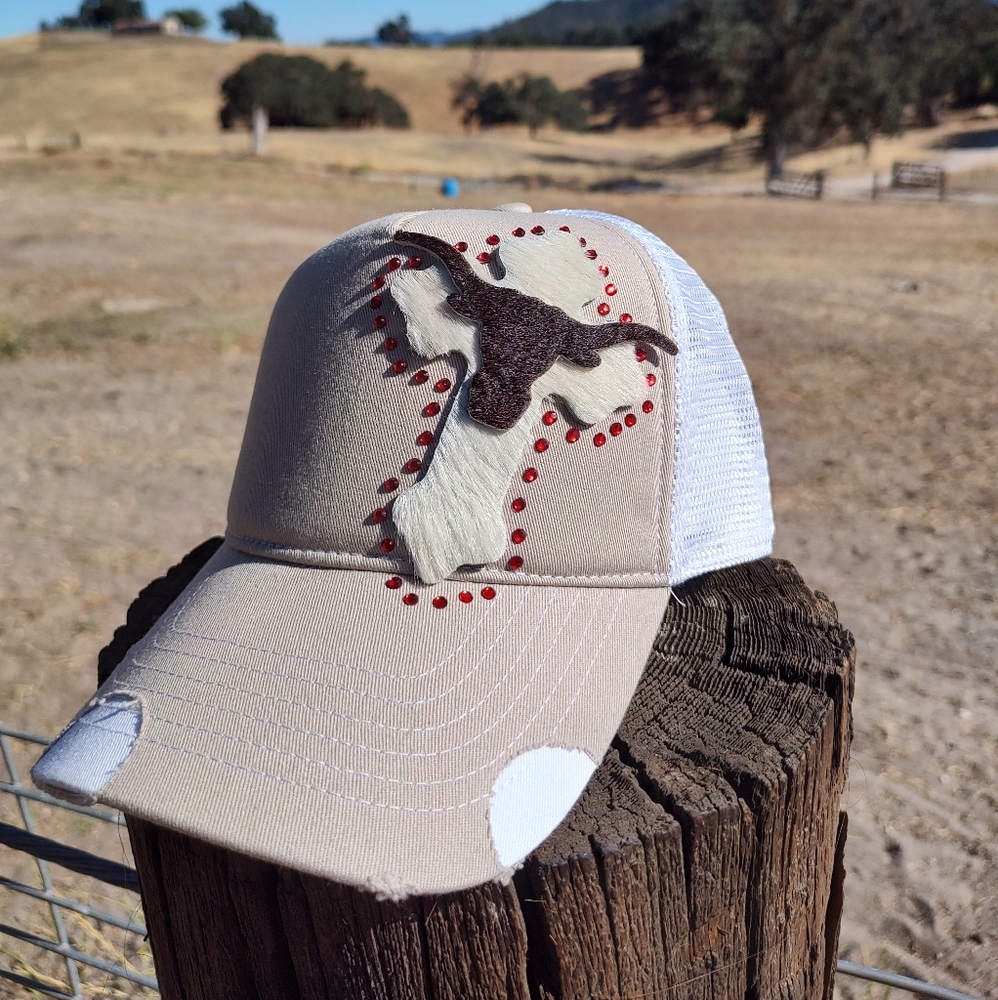Western Trucker Snapback with Cowhide